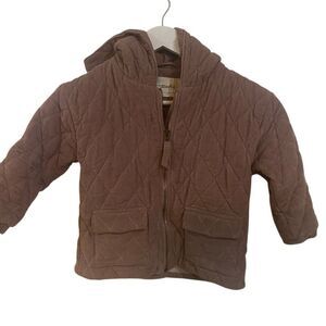 Pehr organic cotton quilted kids jacket size 4-5t